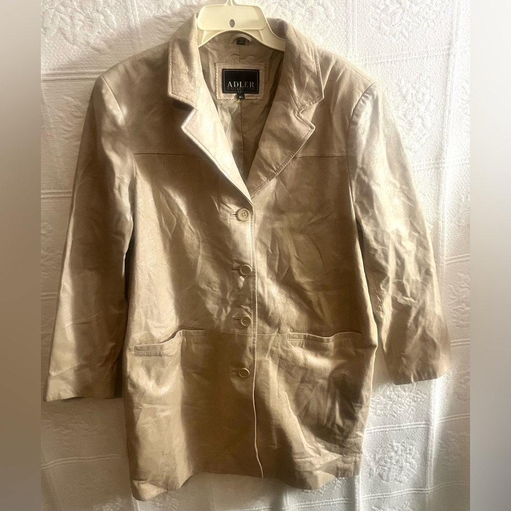 Vintage Adler Collection Leather Jacket Coat Size XL